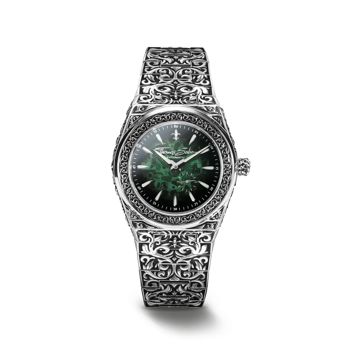 Revive Automatic smoked dial green — skeleton watch by ACTE.5